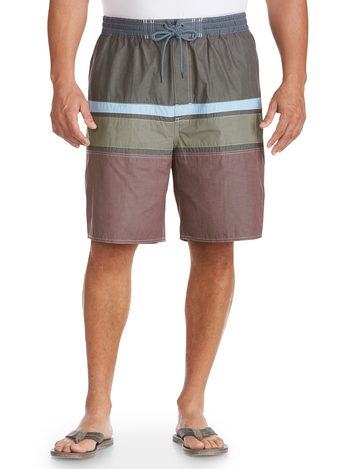ROCHESTER Men's Big and Tall Colorblock Board Shorts