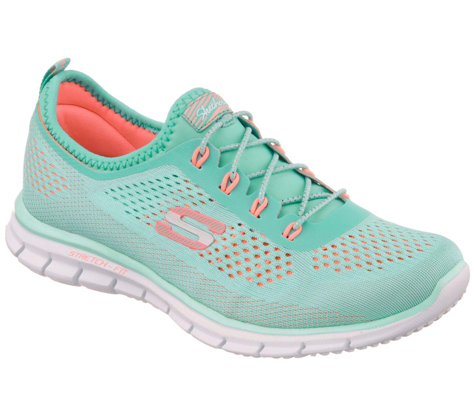 UPC 888222783235 Skechers Women's Harmony Mint Green/Coral Athletic