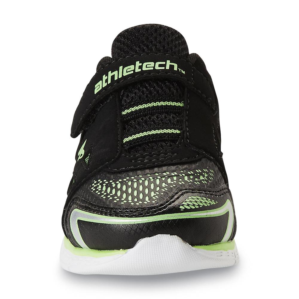Toddler Boy's Sprint Black/Green Athletic Shoe