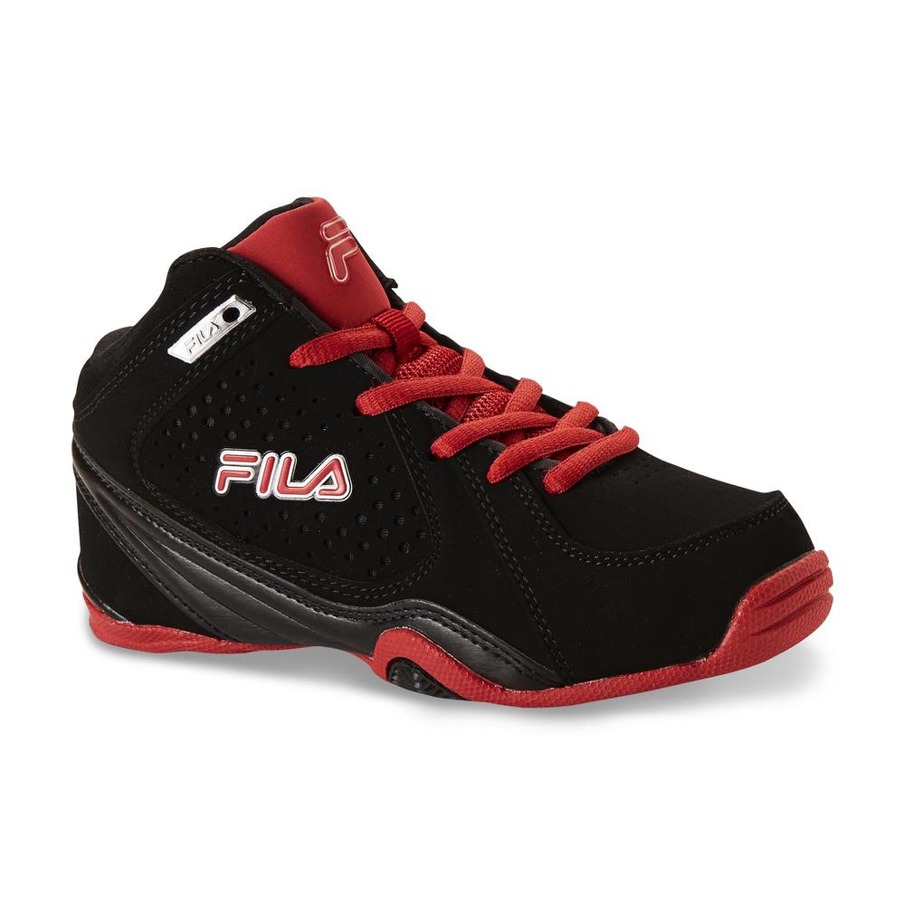 Boy's Leave It On The Court Black/Red Basketball Shoe