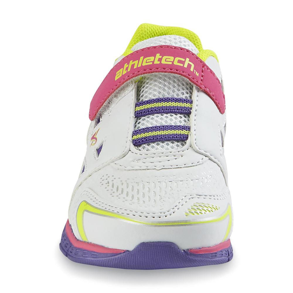 Toddler Girl's Dash White/Multi Running Shoe