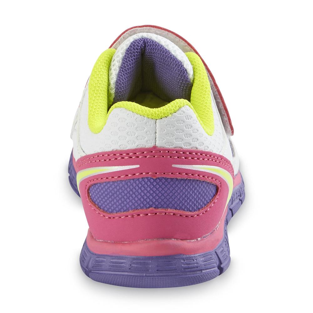 Toddler Girl's Dash White/Multi Running Shoe