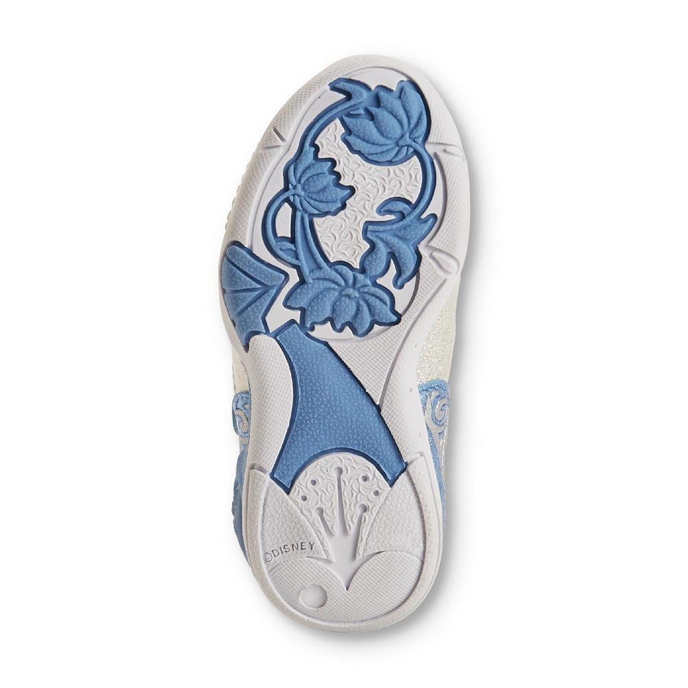 Toddler Girl's Frozen Silver/White Light-Up Mary Jane Shoe