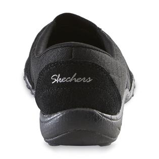 skechers relaxed fit memory foam womens black
