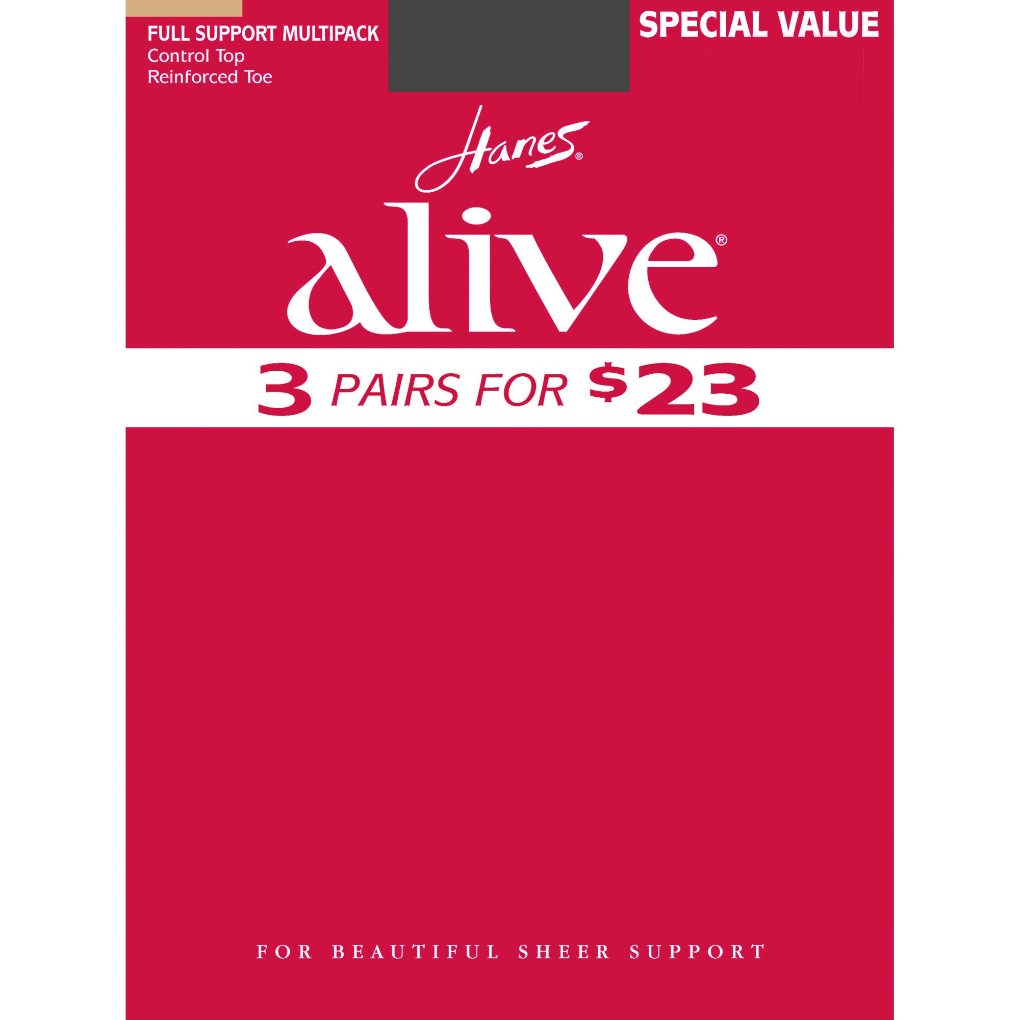 Hanes Pantyhose Alive Control Top Reinforced Toe at Sears.com