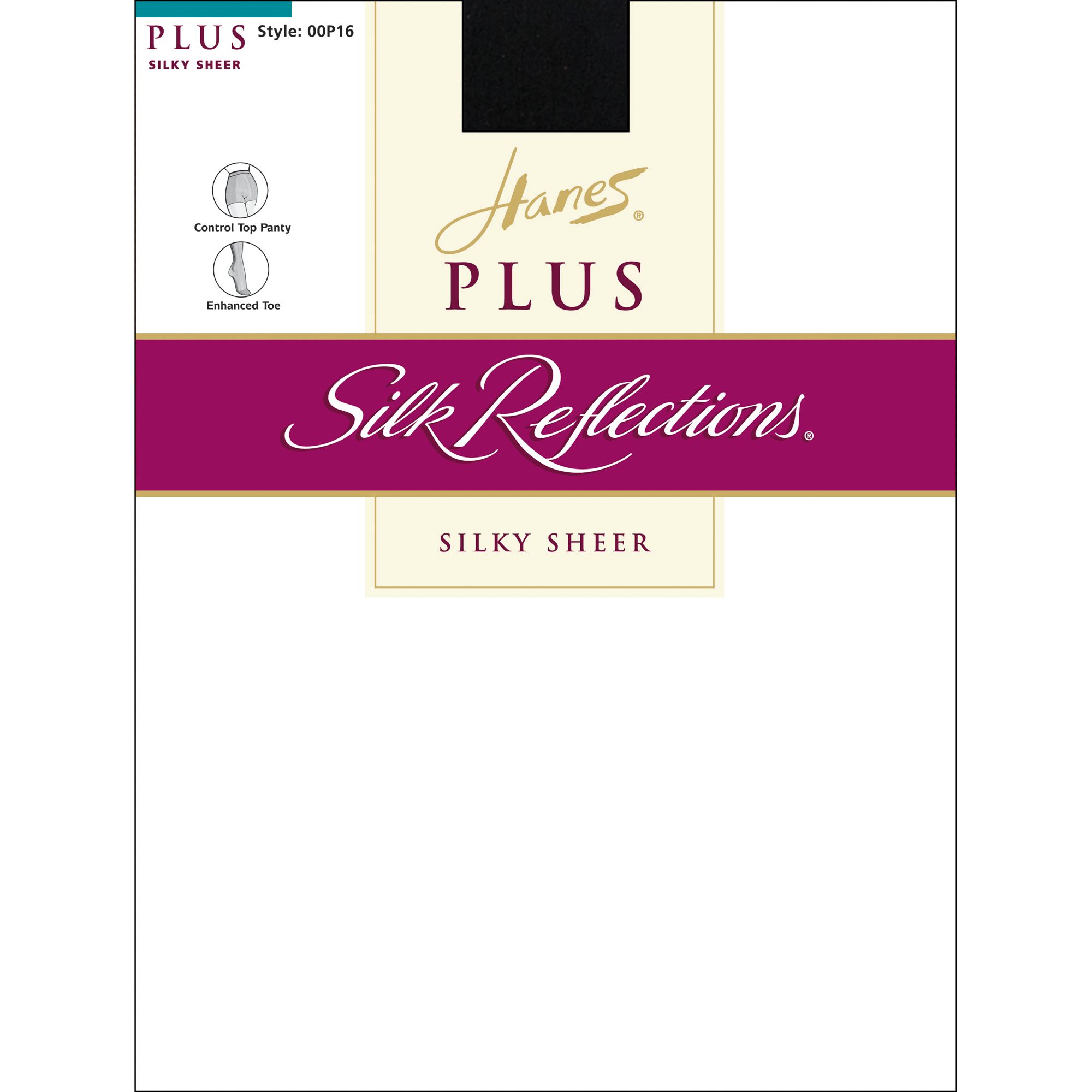 Hanes Silk Reflections Pantyhose Control Top Enhanced Toe - Extended Sizes at Sears.com