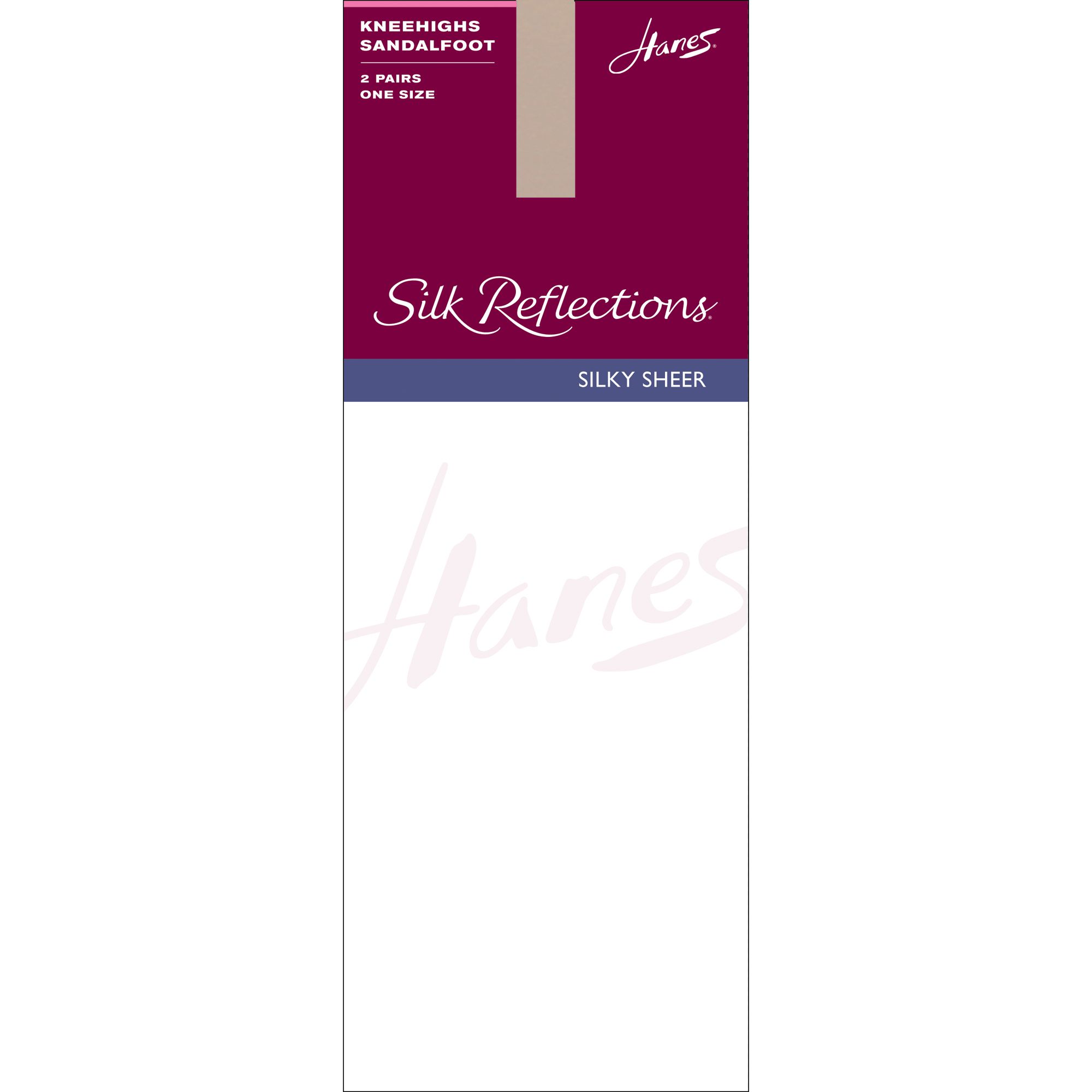 Hanes Pantyhose Silky Sheer Knee High Sandal Foot at Sears.com