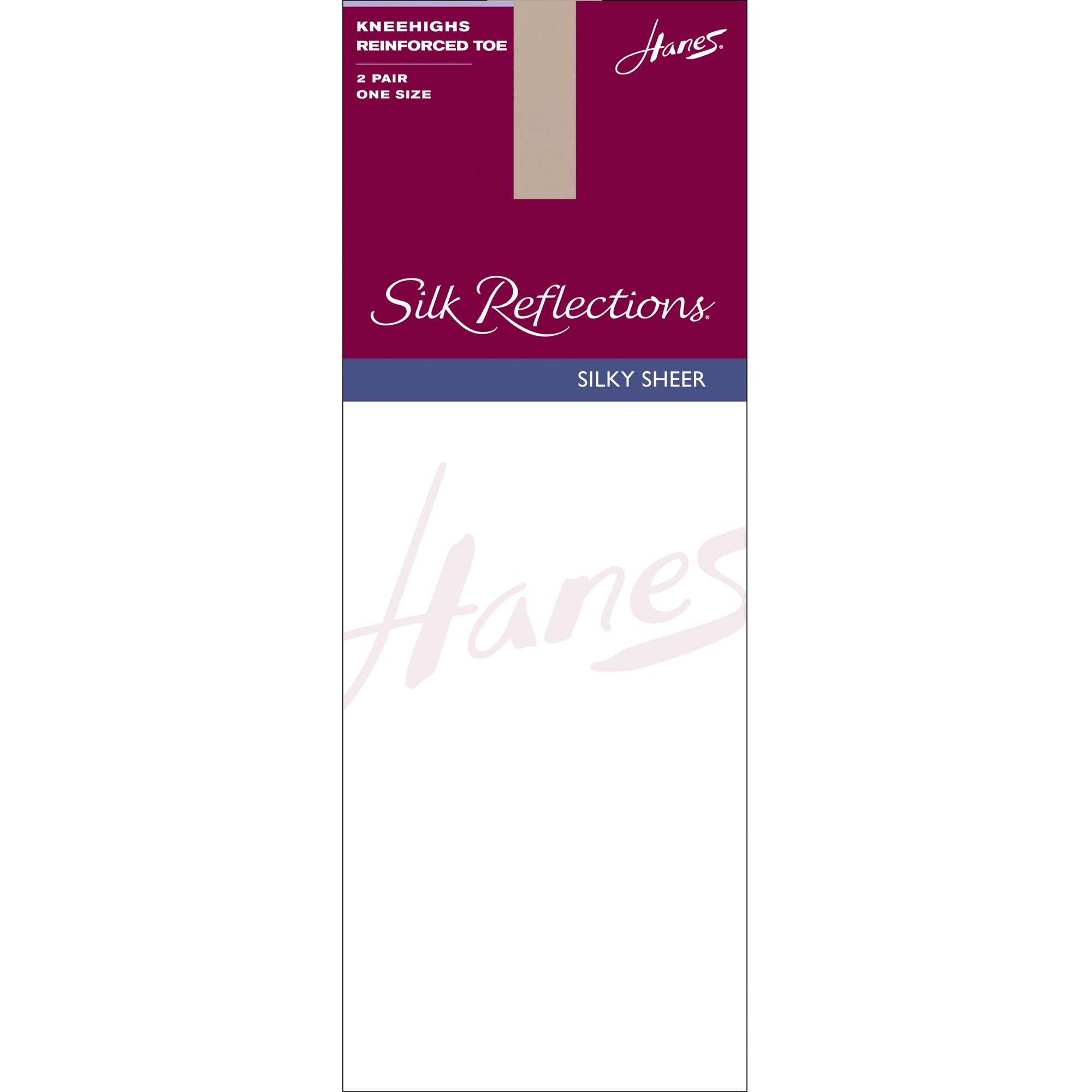 Hanes Silky Sheer Pantyhose Knee High Reinforced Toe Nude at Sears.com