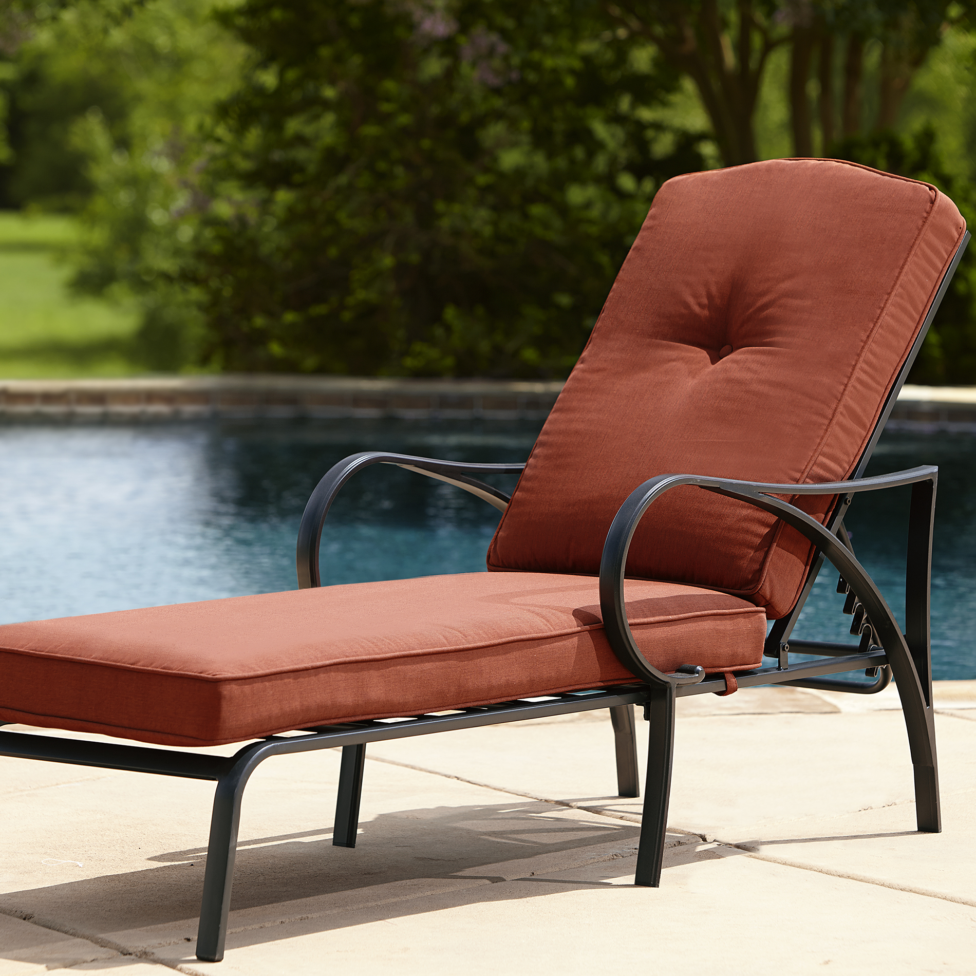 Grand Resort Oak Hill Cushion Chaise Lounge - Outdoor ...