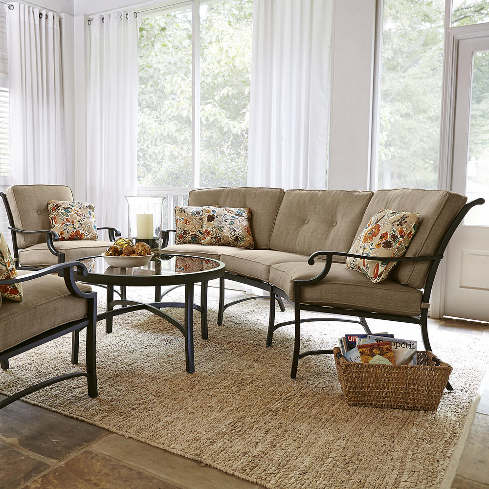 Florence 4 Piece Half Round Seating Set-  Neutral* Limited Availability