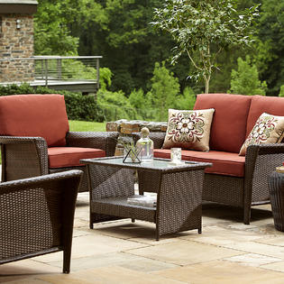 Ty Pennington Style Parkside Deep Seating Set- Rust ...