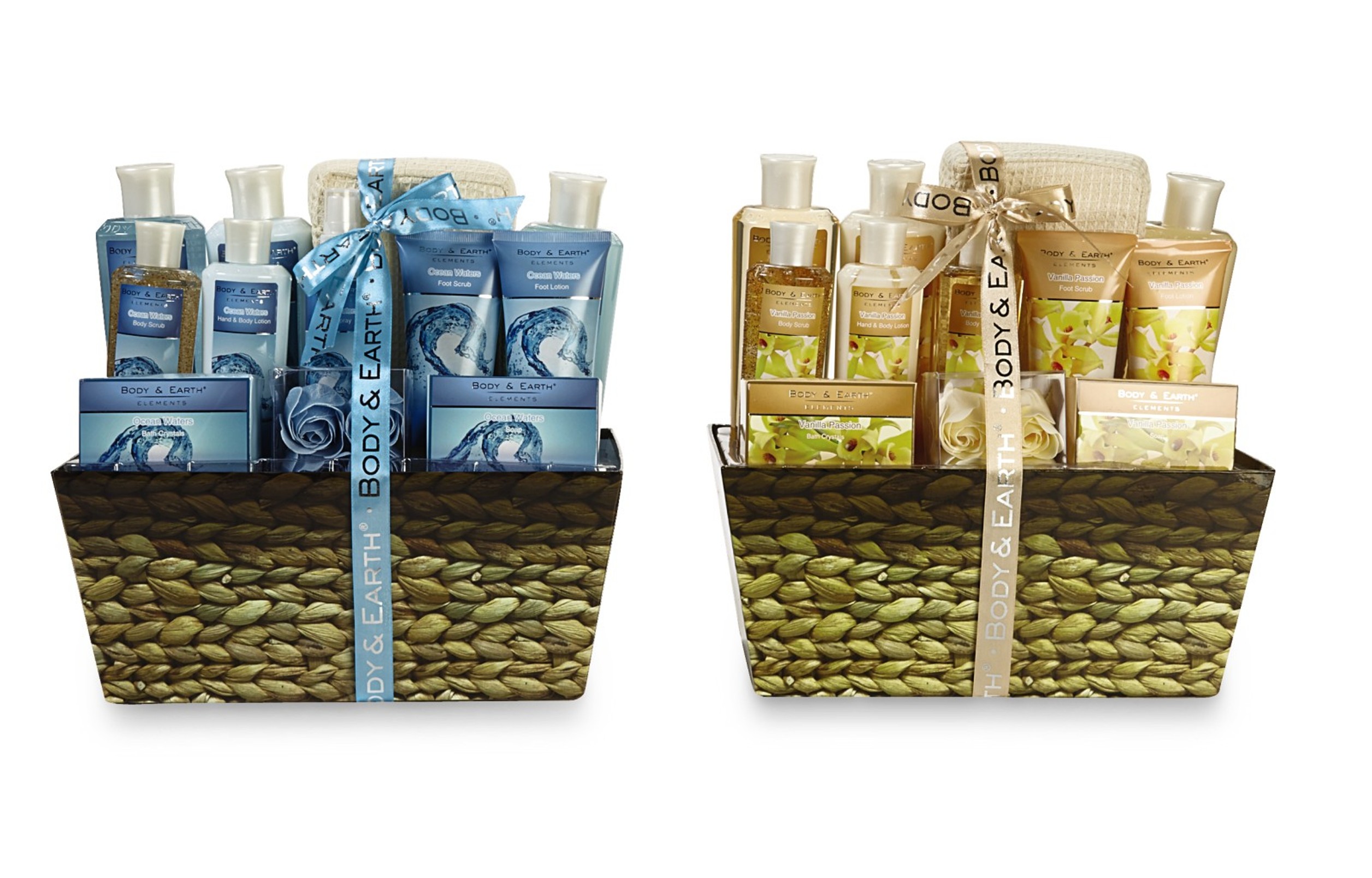 Body & Earth Ocean Waters and Vanilla Passion Bath gift sets Shop