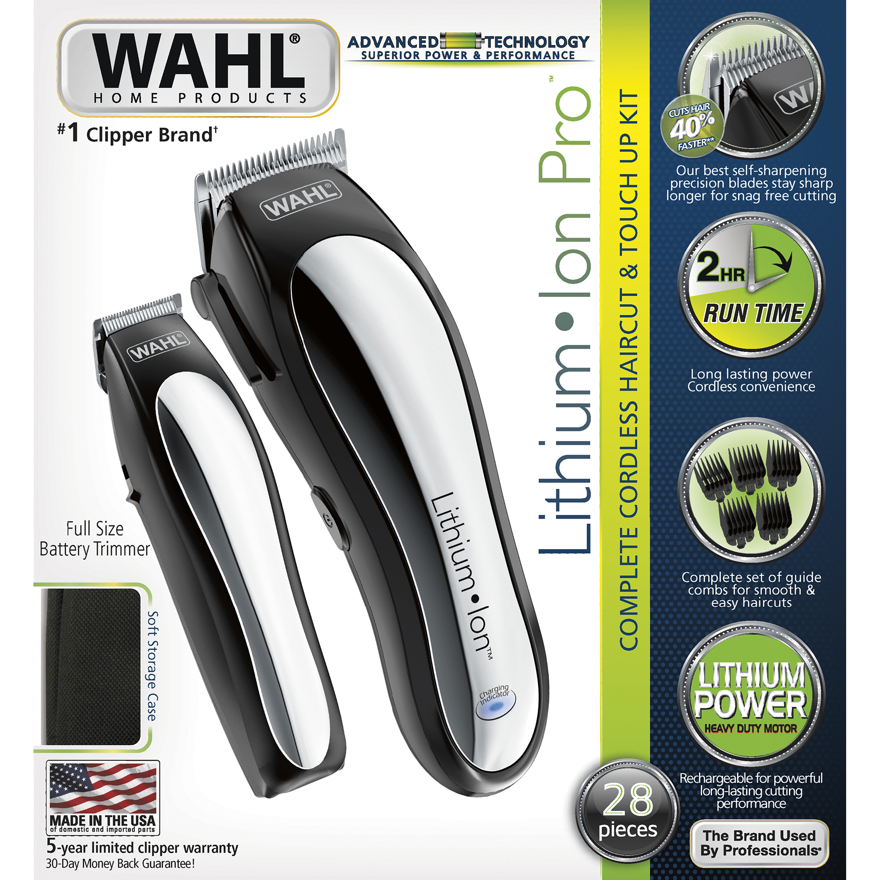UPC 043917796031 Wahl Lithium Ion Clipper, Cordless, 1clipper WAHL