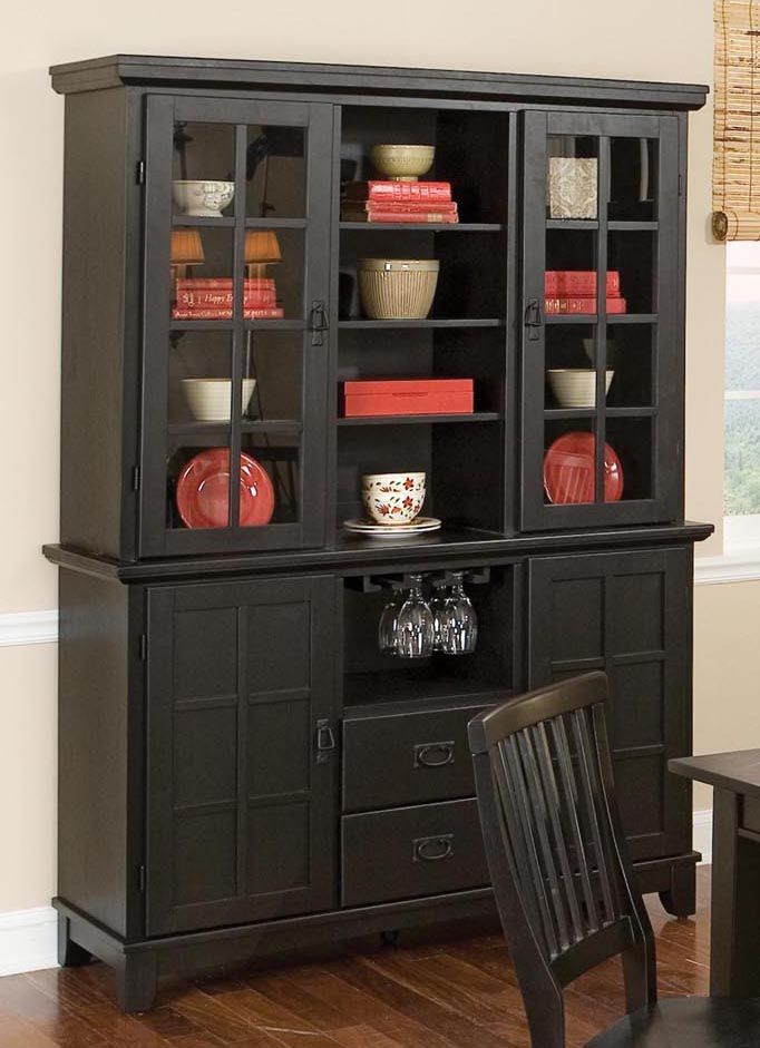Home Styles Arts & Crafts Dining Buffet & Hutch Ebony Finish at Kmart.com