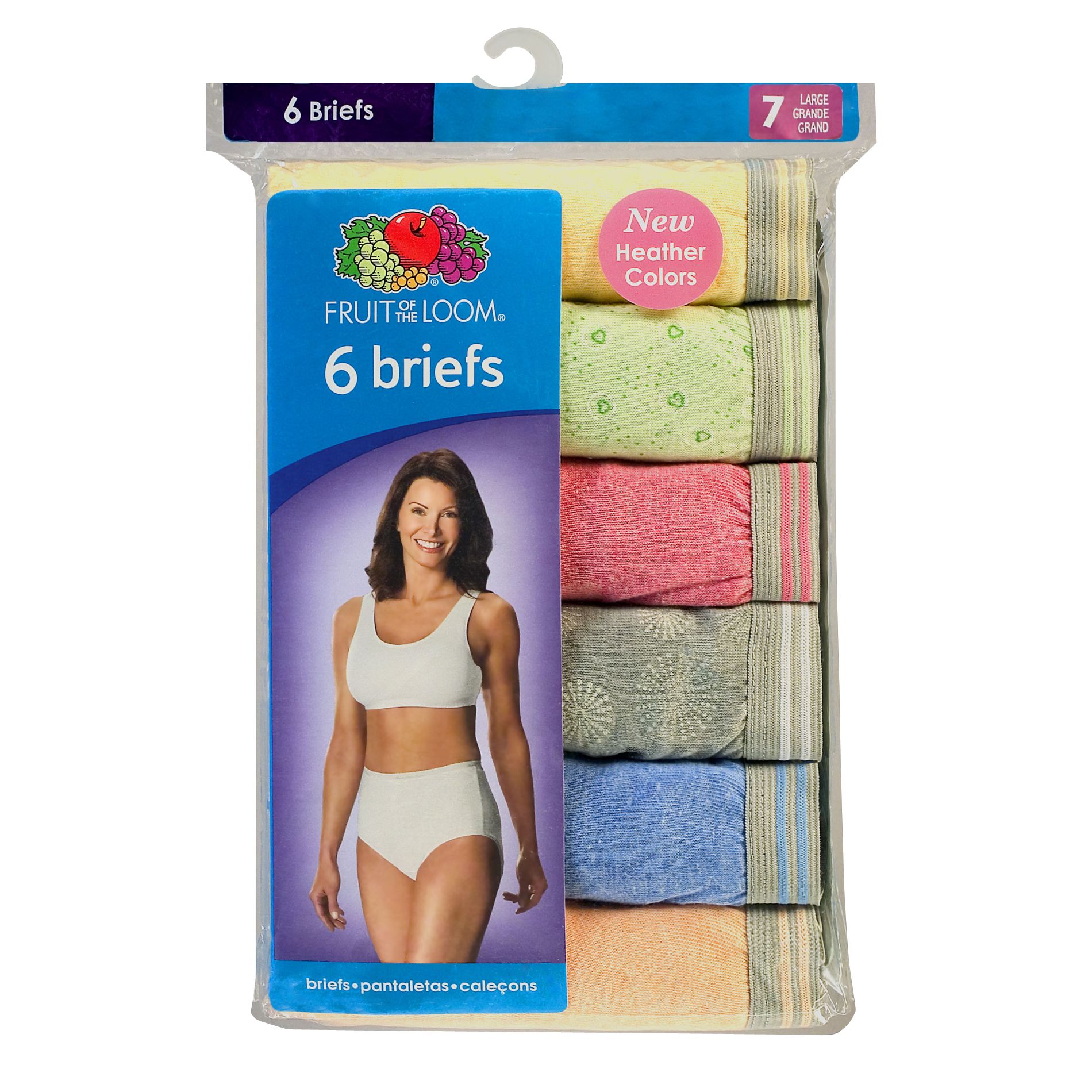 Fruit of the Loom Women's 6 Pack Heather Briefs at Kmart.com