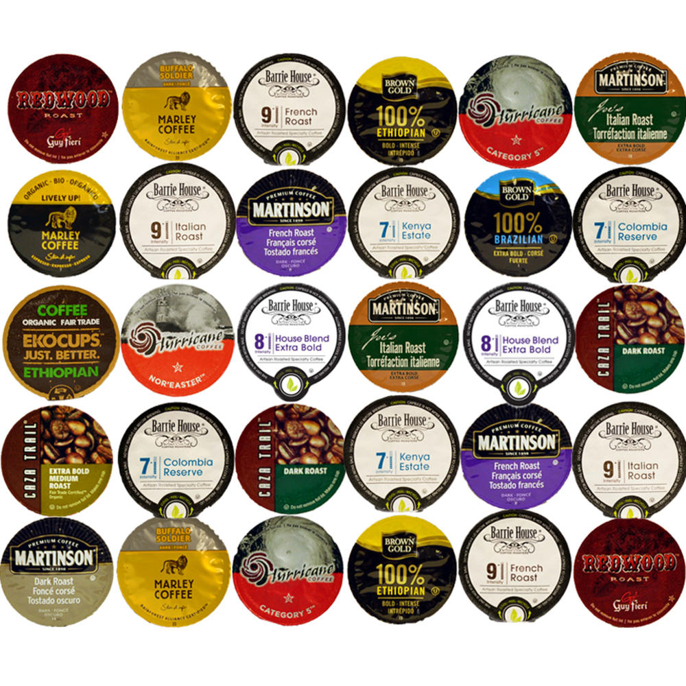 BOLD Coffee Sampler for Keurig Kcup Brewers, 30 count