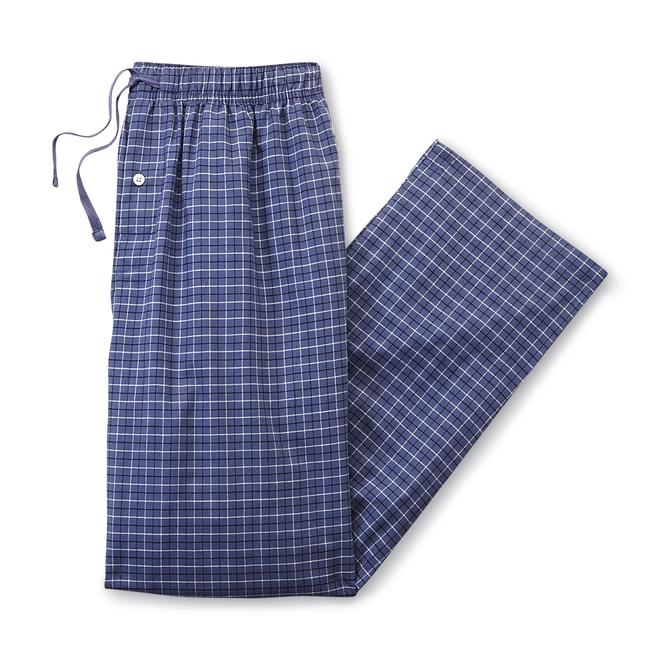 Basic Editions Men's Big & Tall Poplin Pajama Pants Plaid