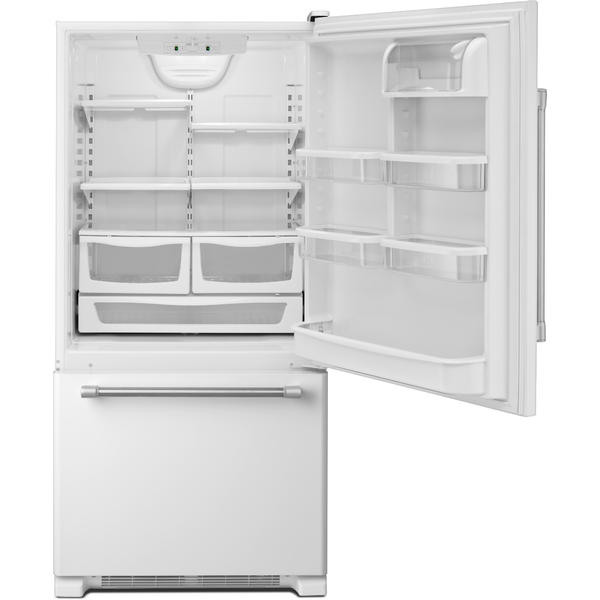 Maytag 22 cu. ft. Single Door Bottom Freezer Refrigerator White