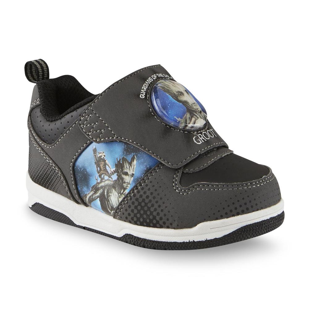 Toddler Boy's Guardians of the Galaxy Gray/Black Light-Up Shoe