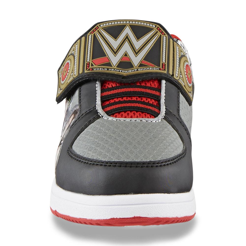 Boy's WWE Black/Gray/Red Athletic Shoe