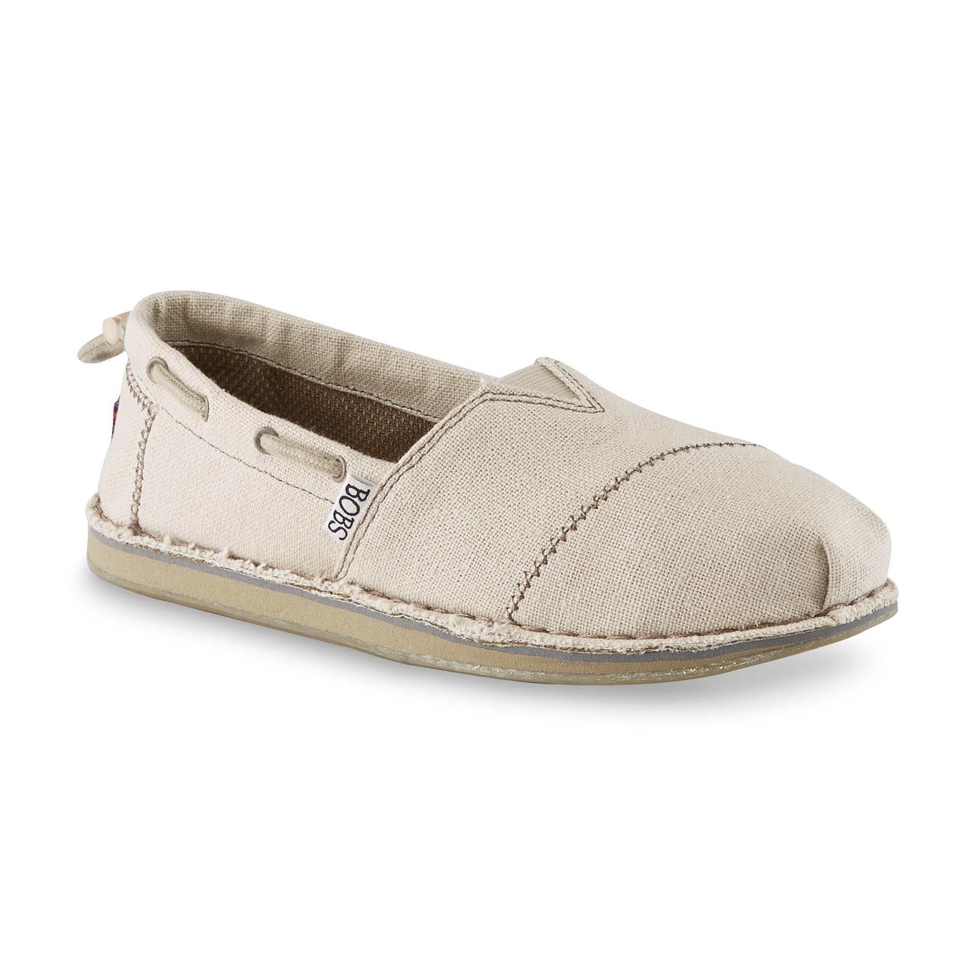 Women's Bobs Sailboat Beige Memory Foam Casual Flat