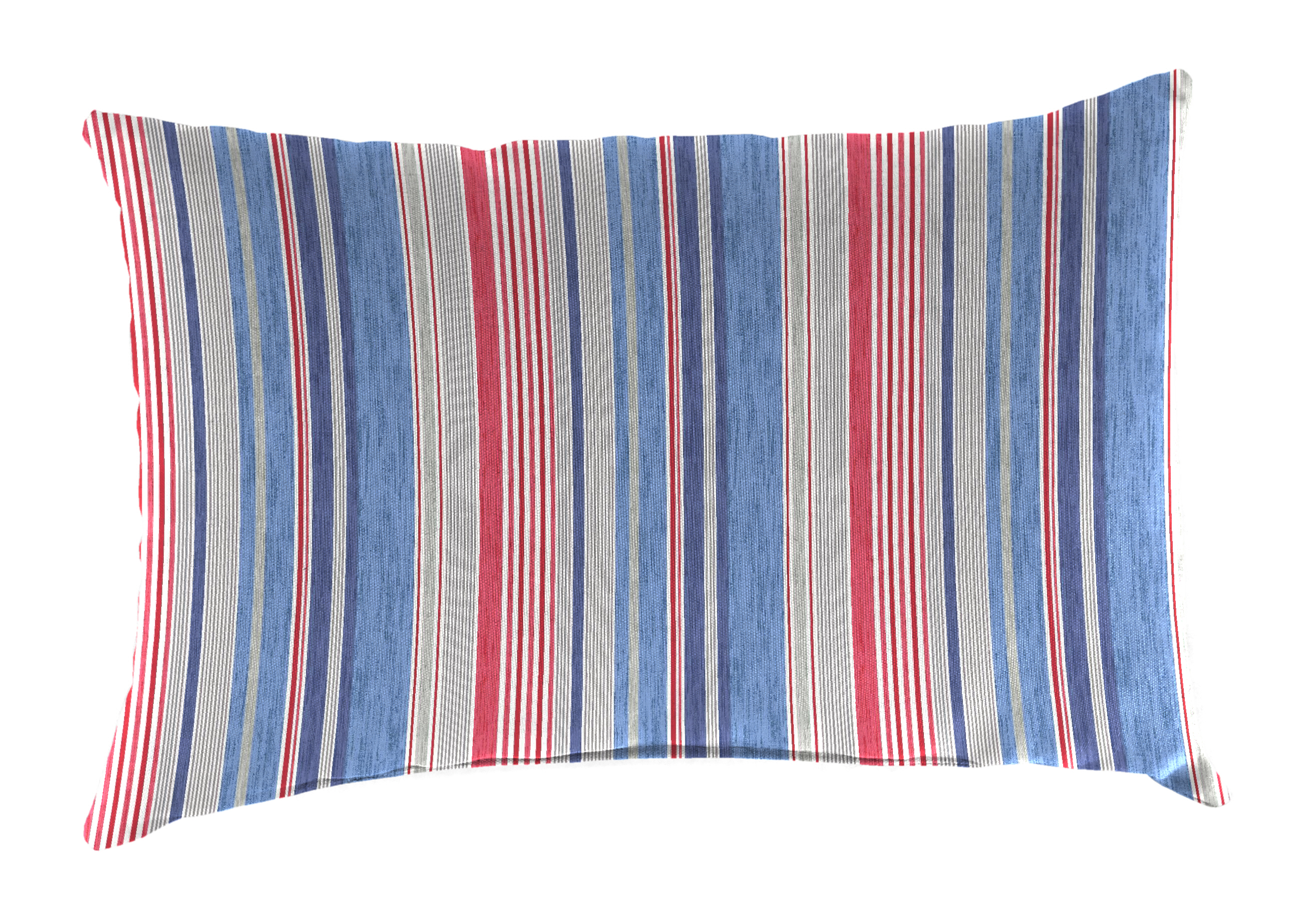 18" x 12" Patio Throw Pillow in The Right Stripe Blue Marine