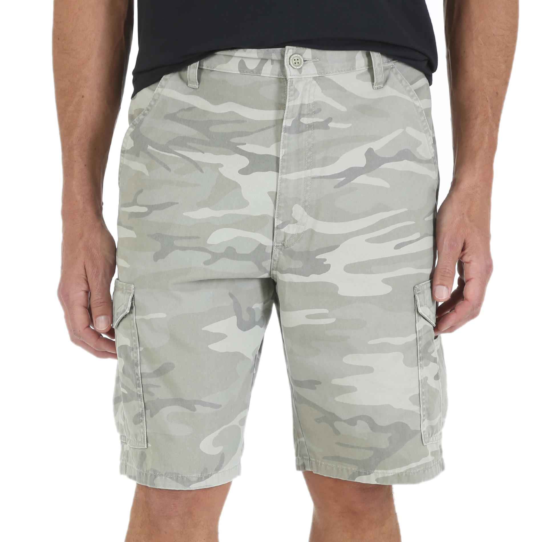 mens wrangler camo shorts