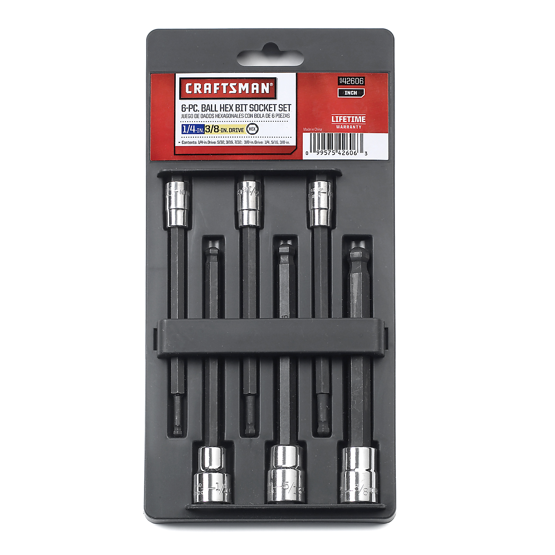 Craftsman 6 pc. MidLength Ball Hex Bit Set Standard / Sockets