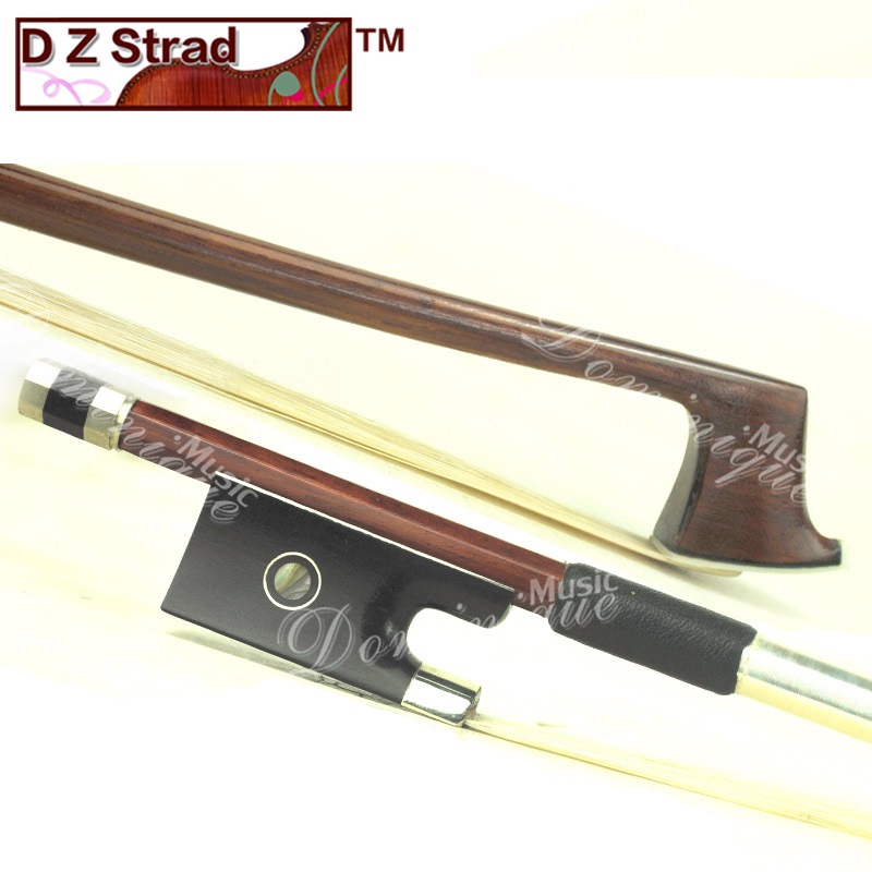#524 4/4 Top Brazil Wood Violin Bow Ox Horn Fleur-de-lys-Full Size