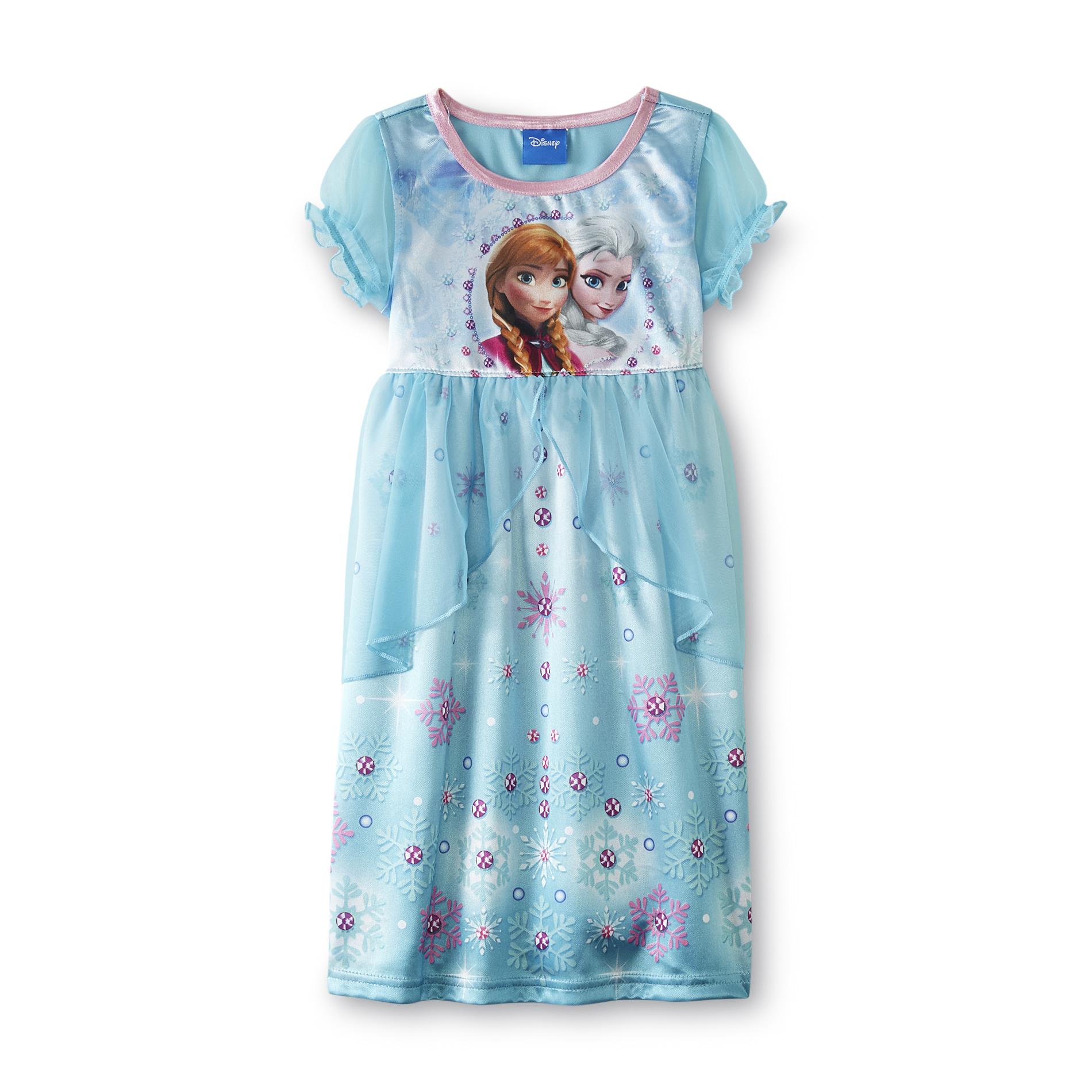 Disney Frozen Toddler Girl's Nightgown Anna & Elsa
