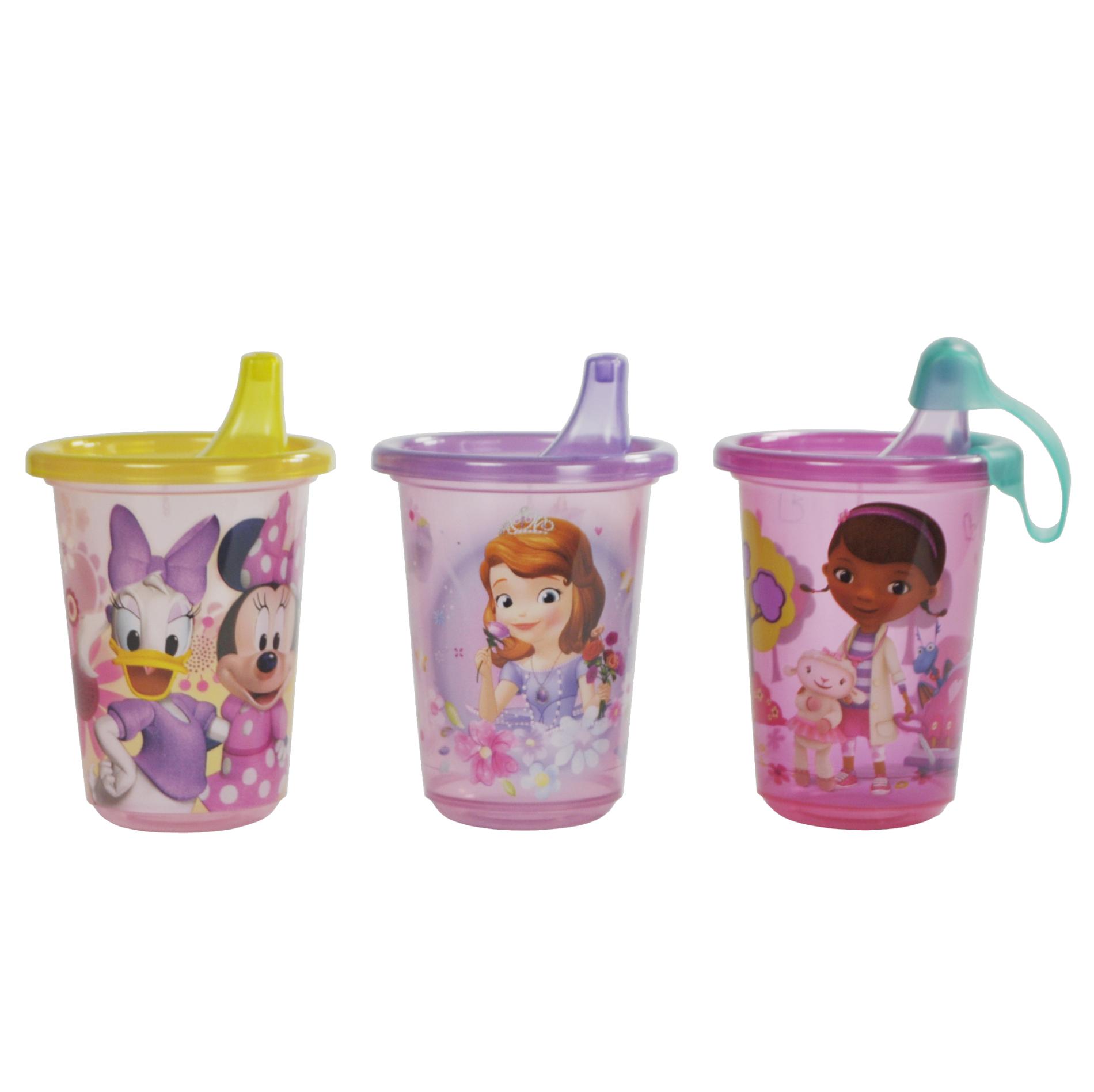 Disney Toddler Girl's 3Pack Sippy Cups