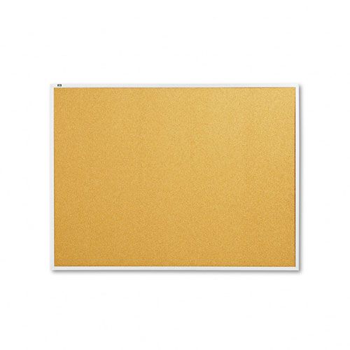 'Quartet Cork Bulletin Board, 48 x 36, Aluminum Frame