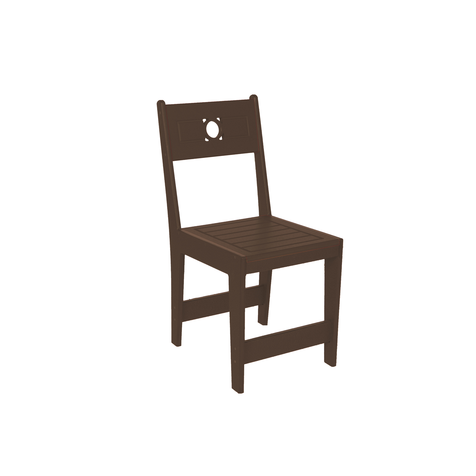 Caf&#233; Commercial Grade Dining Chair, Brown