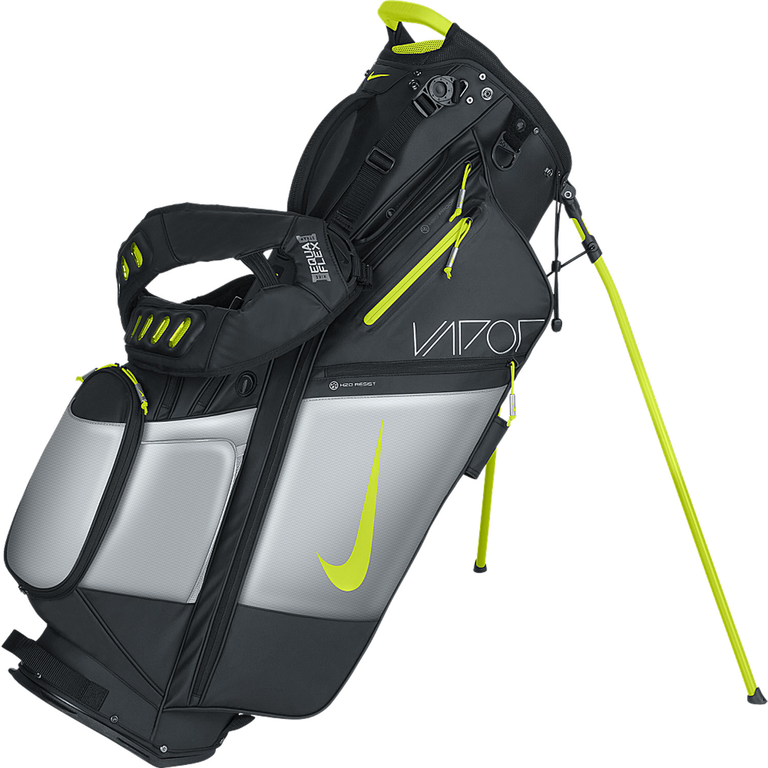 UPC 886061362833 product image for Nike Air Hybrid Golf Carry Bag Black/Volt-Met Silver | upcitemdb.com