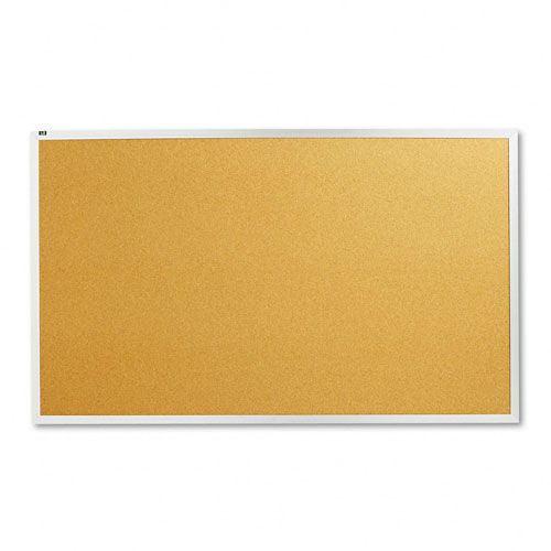 Quartet Cork Bulletin Board, 60 x 36, Aluminum Frame