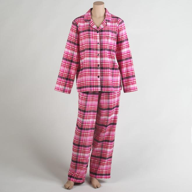 Joe Boxer Women's Flannel Plaid Pajama Set