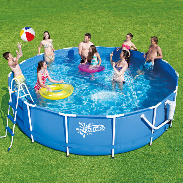 Summer Escapes 14 ft. X 42 in. Metal Frame Pool Set Pool Fun at Kmart