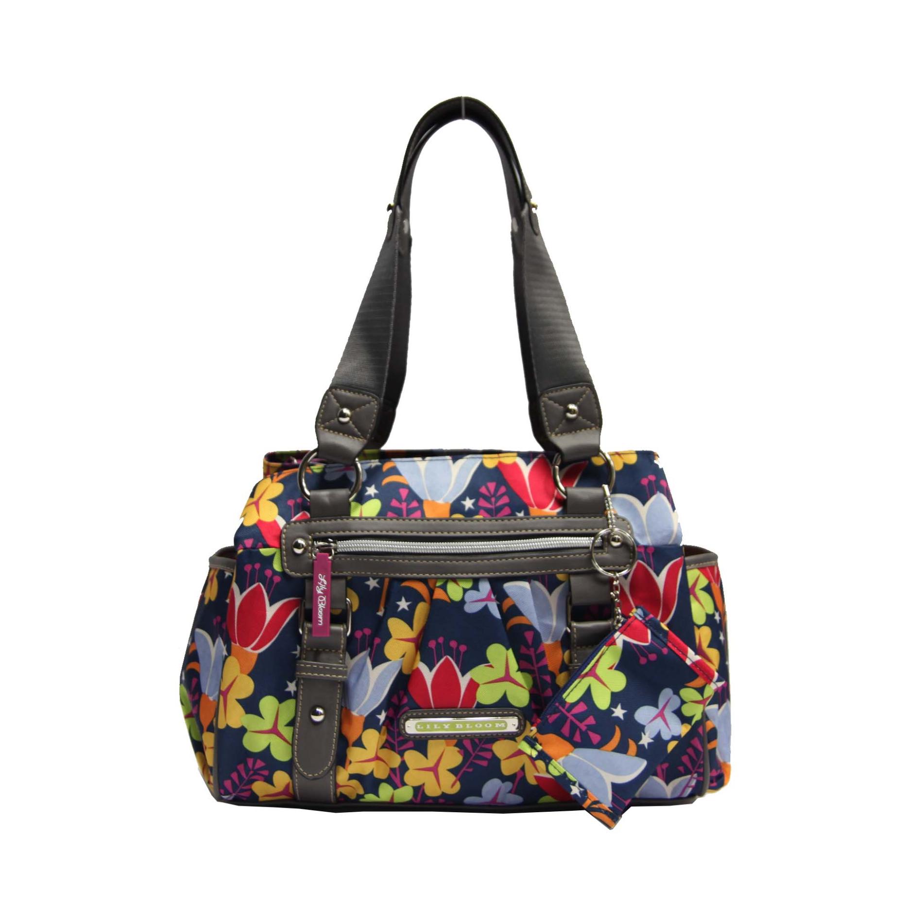 Lily Bloom Women's TripleSection Satchel Bag ï¿½ Floral Print Shop