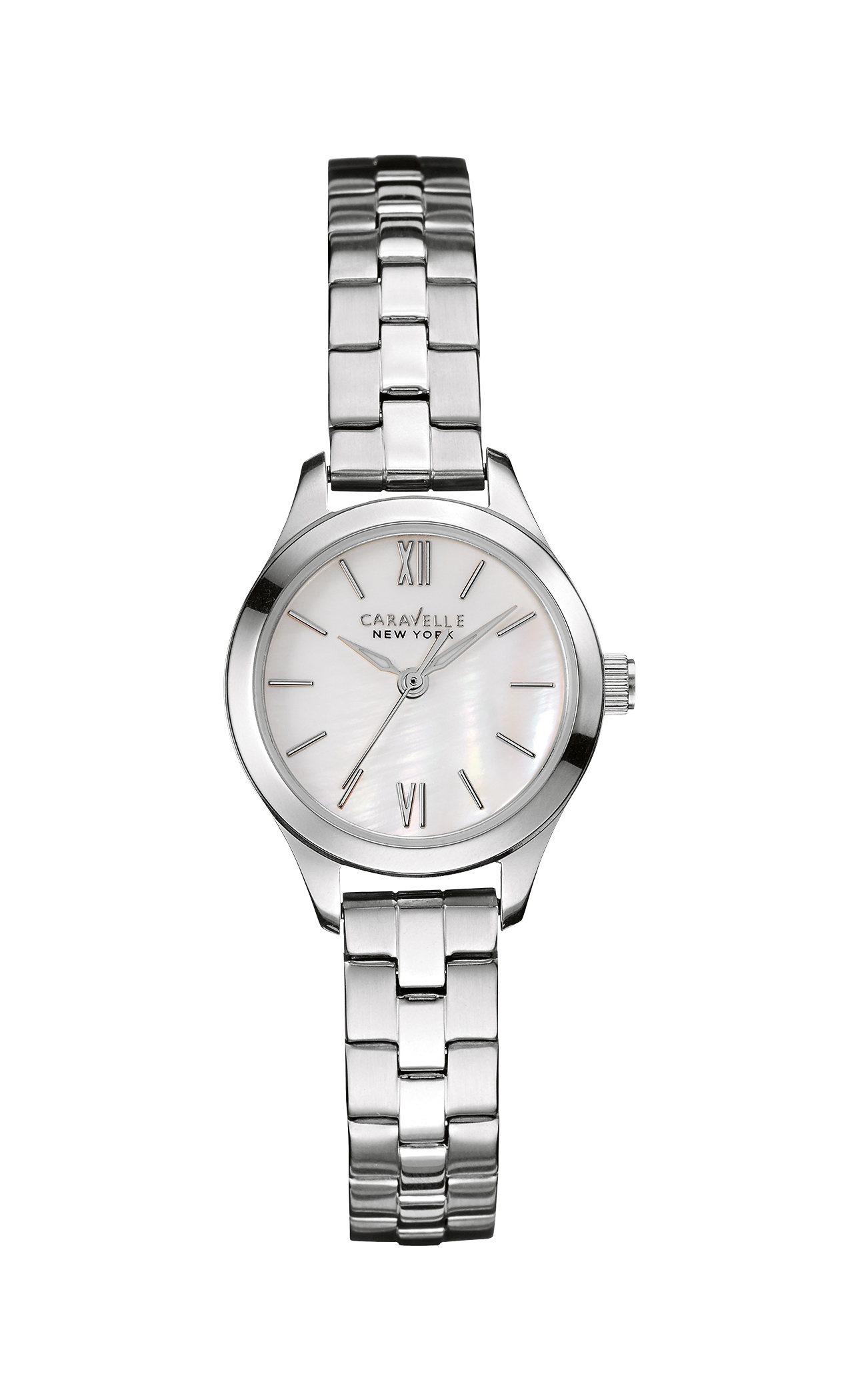 Caravelle Ladies Silver Bracelet Watch, Women's