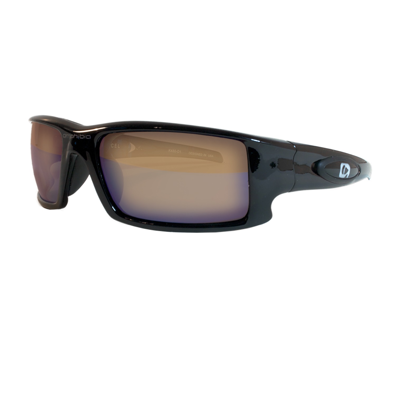 Amphibia Depthcharge Black Frame w Vapor Wave Lens Sunglass