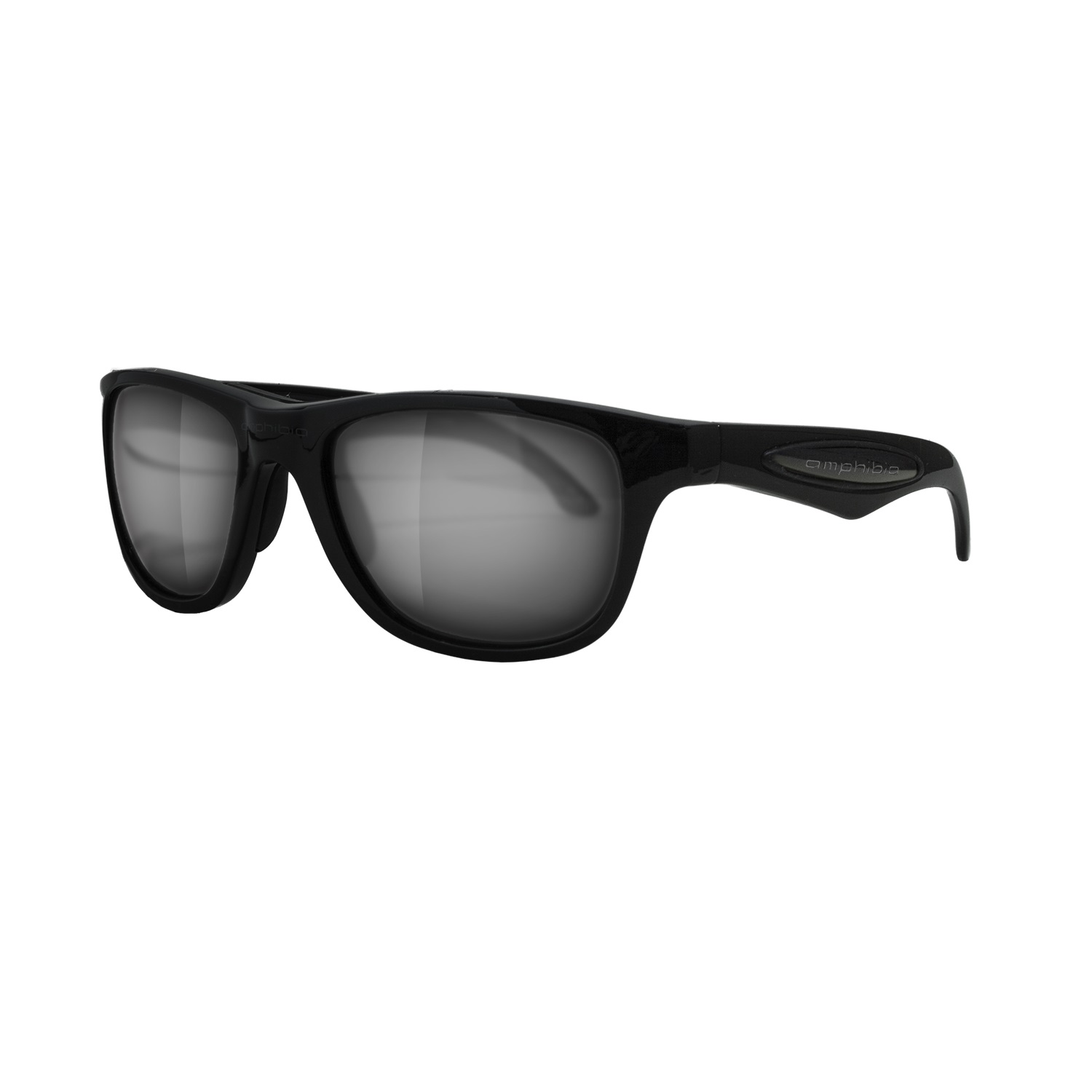 Amphibia Wave Black Frame with Vapor Ice Lens Sunglasses