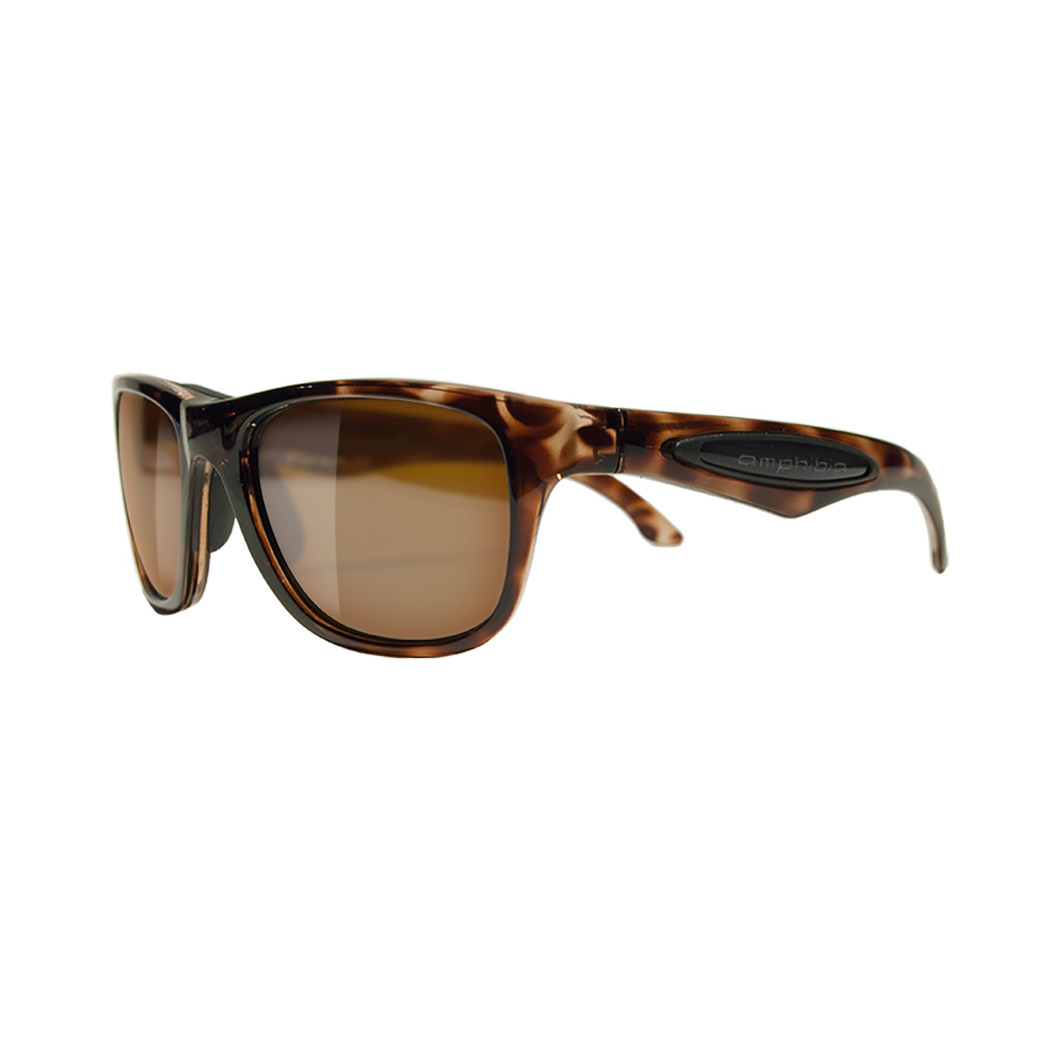 Amphibia Wave Tortoise Frame with Baja Bronze Ice Lens