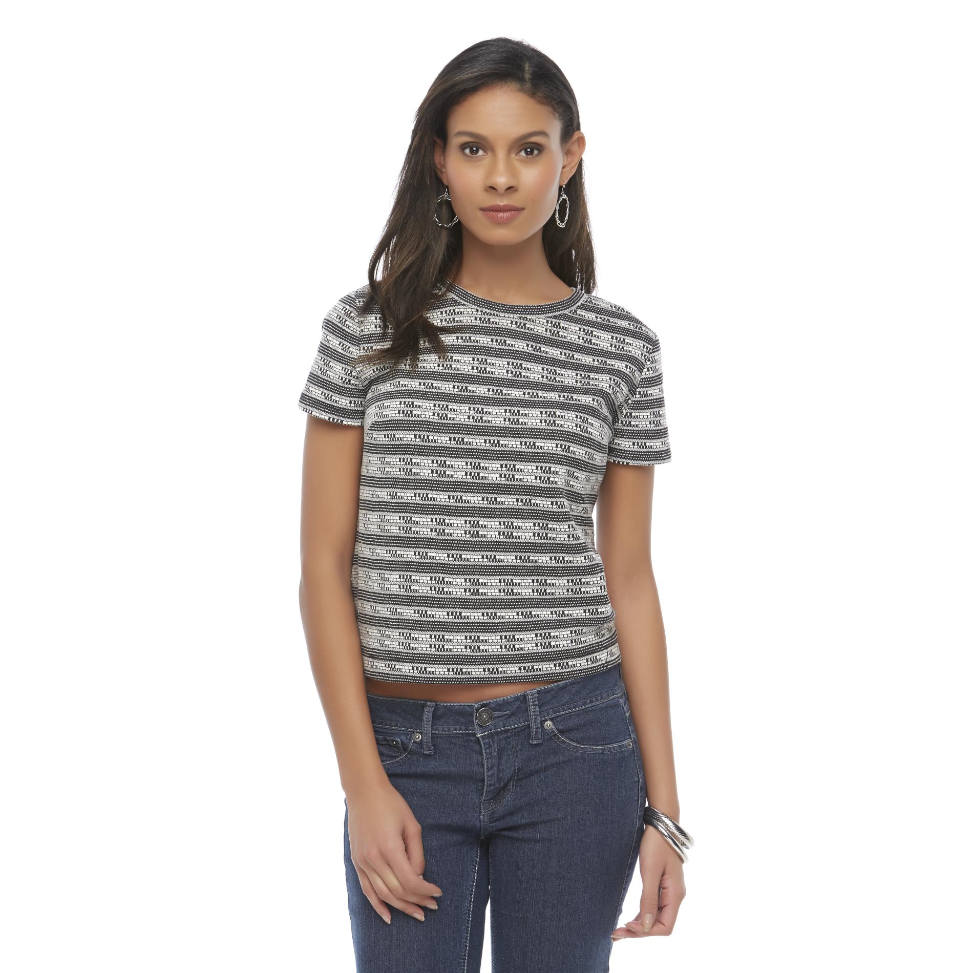 Women's Short-Sleeve Shirt - Geometric Print