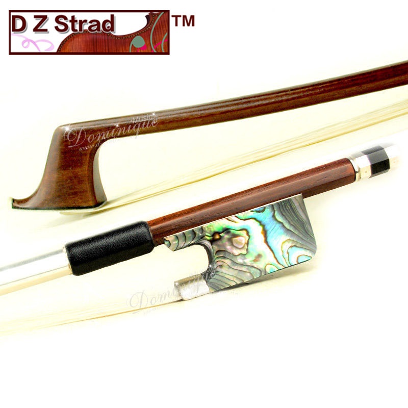 Master Coffee Color Carbon Fiber 4/4 Violin Bow with Abalone Frog