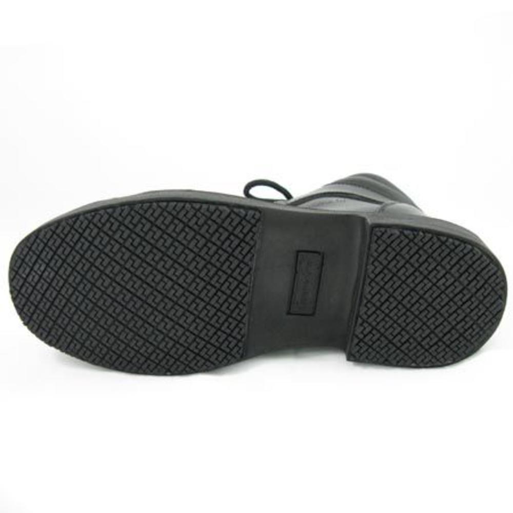Men's Slip-Resistant Steel Toe Zipper Work Boots #7130 Black
