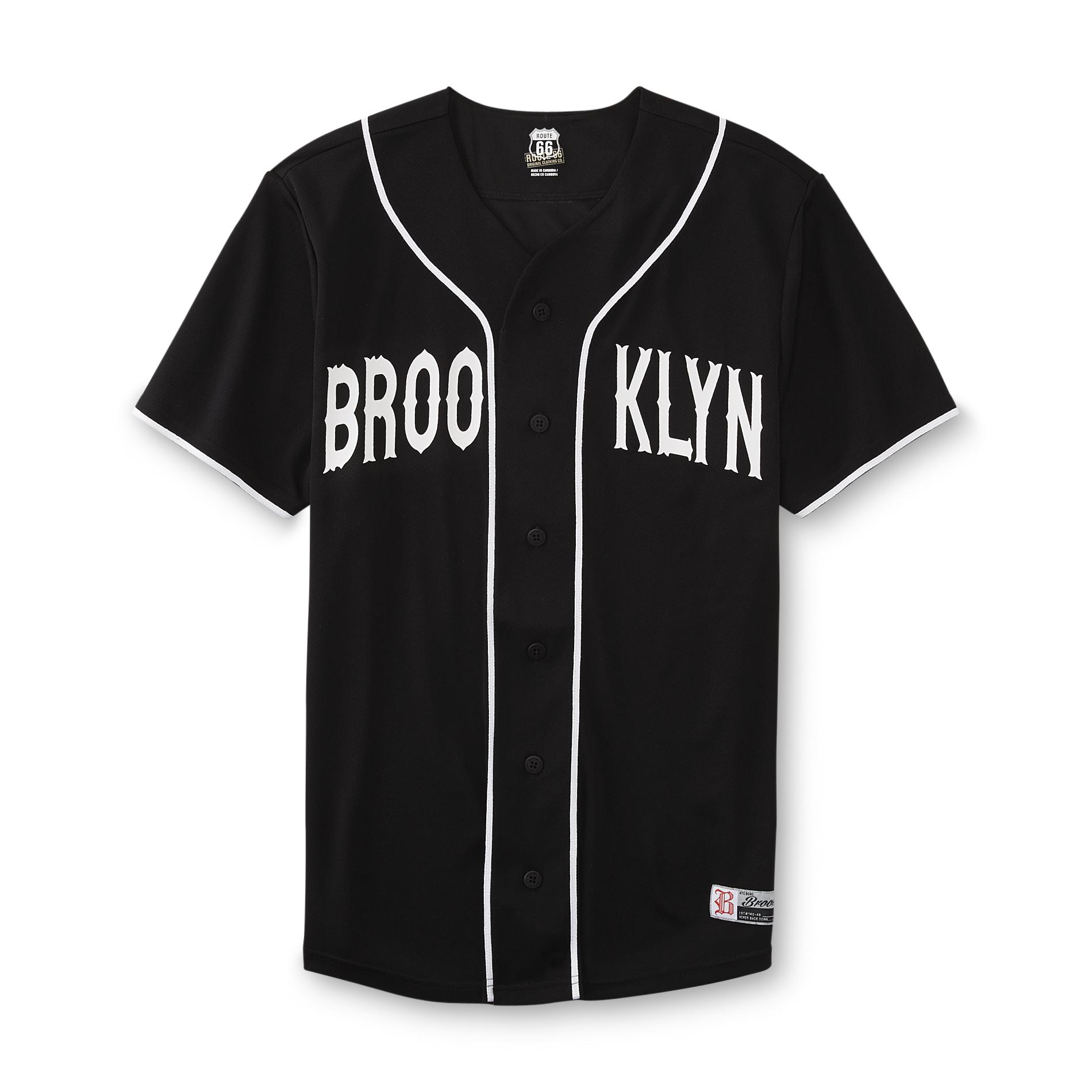 brooklyn baseball jersey black