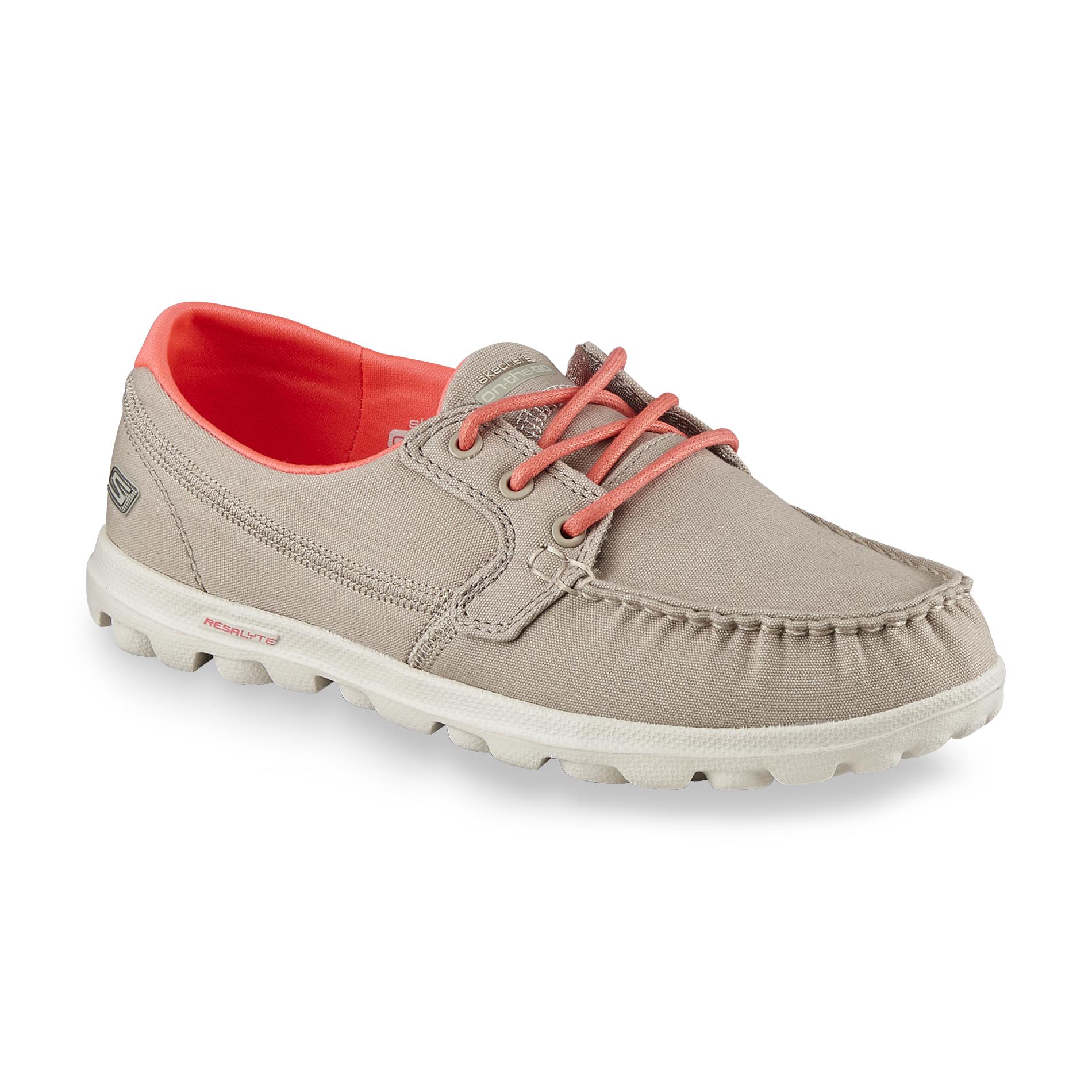 Skechers Women's On the GO Clipper Stone Boat Shoe