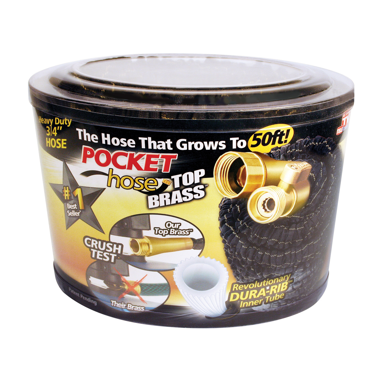 UPC 097298025402 As Seen On TV Pocket Hose Top Brass 50 ft