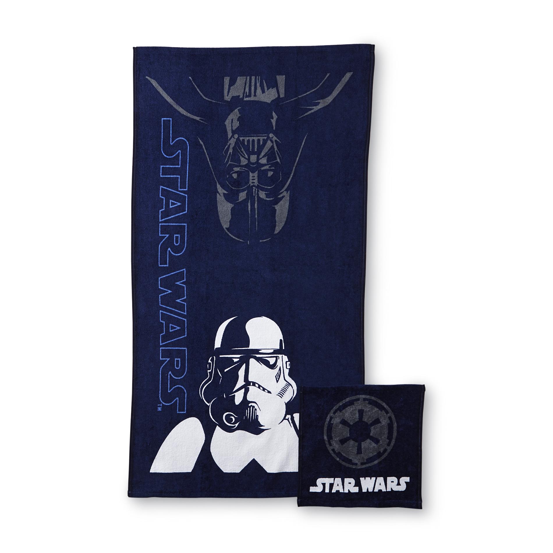UPC 032281370497 product image for Star Wars Boy's Bath Towel & Washcloth - Darth Vader | upcitemdb.com