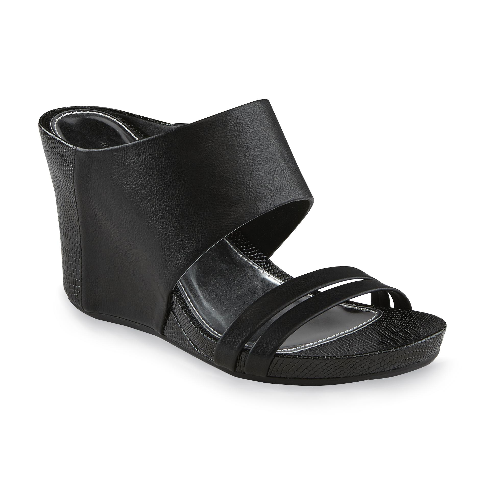 Metaphor Women's Asia Black Wedge Sandal - recaro north